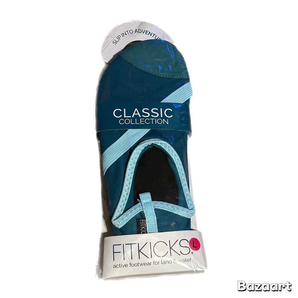 FitKicks Active Lifestyle Slippers Indoor Outdoor Women LARGE 8.5 /9.5 Shoe Yoga